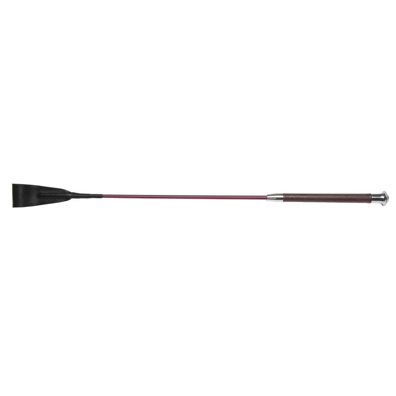 Jumping Whip with Non-Slip Gel Handle, 60 CM, RED - Horse Comfort - 1 pcs