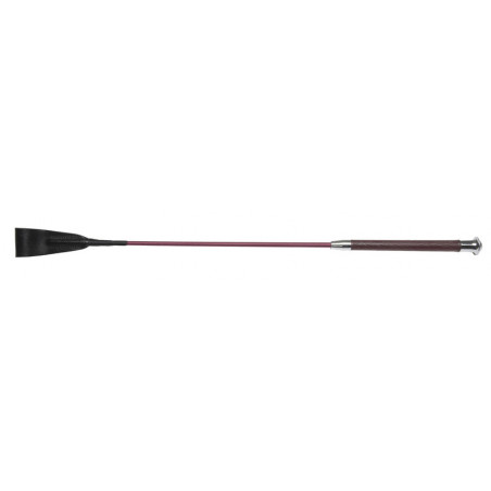 Jumping Whip with Non-Slip Gel Handle, 60 CM, RED - Horse Comfort - 1 pcs