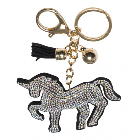 Soft Horse Keyring with Diamonds