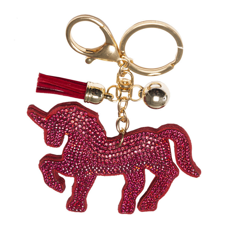 Soft Horse Keyring with Diamonds