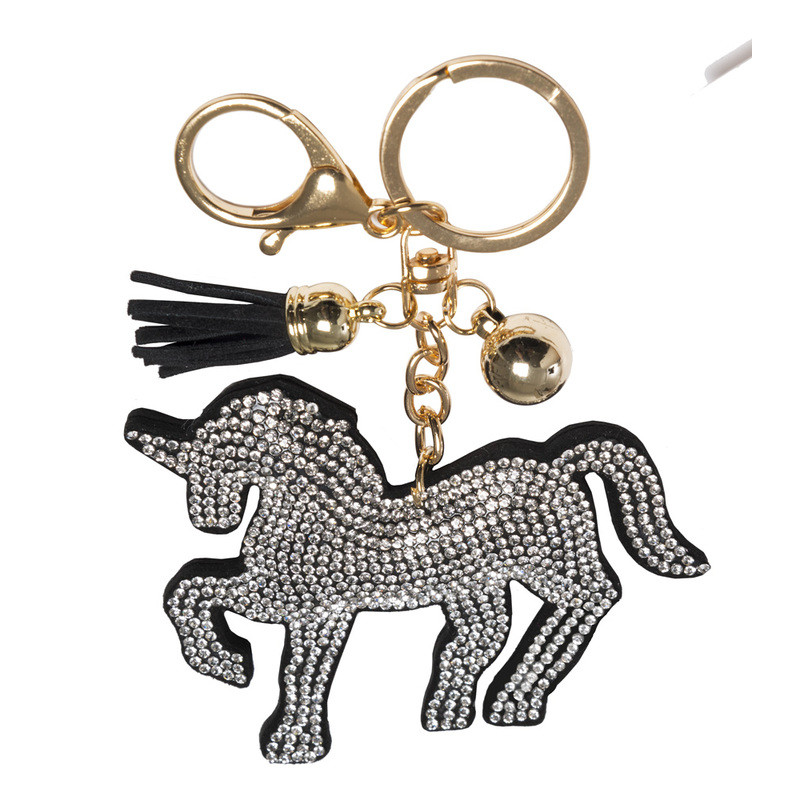 Soft Horse Keyring with Diamonds