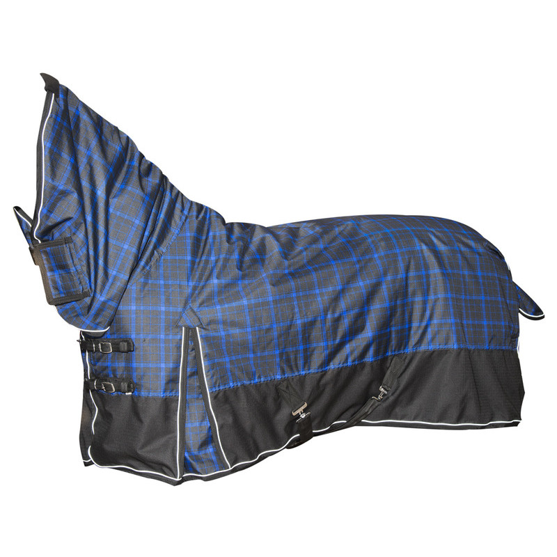 Wahlsten Rain Buster Full Neck Blanket 300 grams, Black-Blue