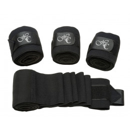 Fleece and Elastic Bandage Brown, Horse-Comfort