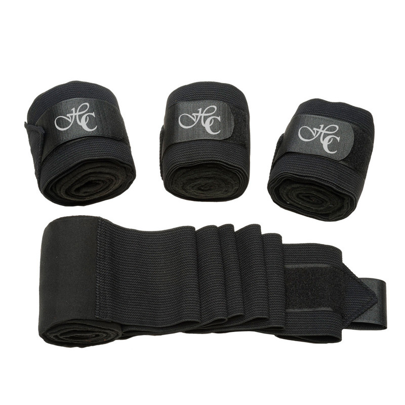 Fleece and Elastic Bandage Brown, Horse-Comfort