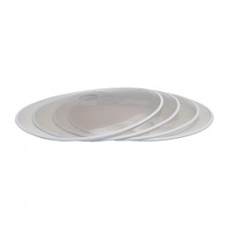 Ratų dangtis 28", su baltas juostele, PVC, 4 vnt