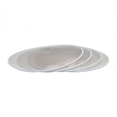 WHEEL COVERS 28", with White binding, PVC, clear, 4 pcs