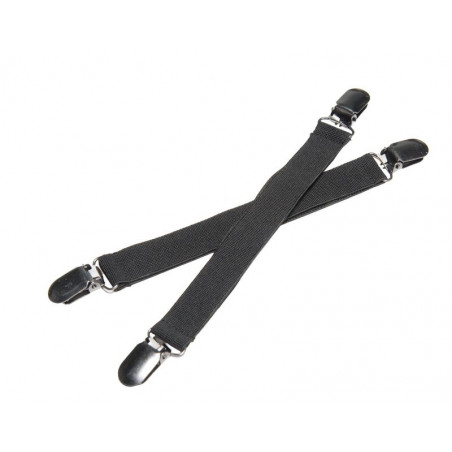 Wahlsten Trouser Clips with Metal Snaps, Black