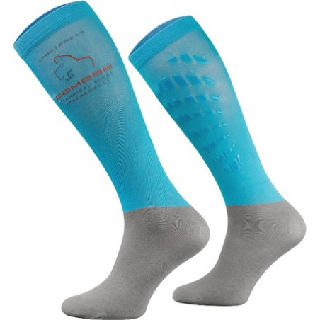 Wahlsten - Riding Socks with Silicon Grip, Turquoise