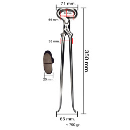 ICAR - Smith's 2.0 Hoof Nipper – Hot Drop Forged – Polished - 1 pcs