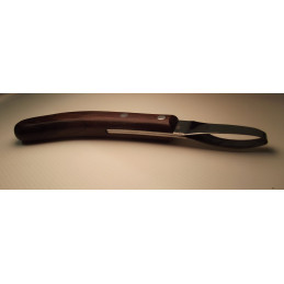 ICAR - Classic Loop Hoof Knife - 37 / 50 mm. Loop - Mahogany Handle - 1 pcs