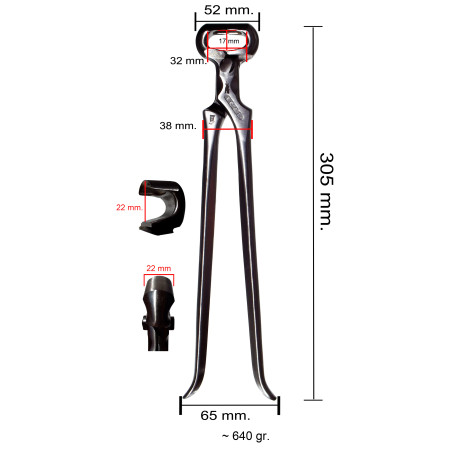 ICAR - Half Round Nipper Polished - 1 pcs