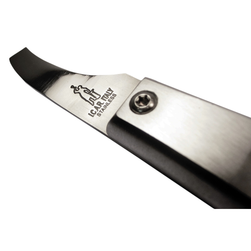 ICAR - Hoof Knife VET. 2.0 - Straight Blade - High Carbon Stainless Steel Blade - Forged Aluminum Handle - Right / Left - 1 pcs