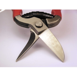 ICAR - Pad/Leather Shears 9" - Comfortable PVC Coated Handles - 1 pcs