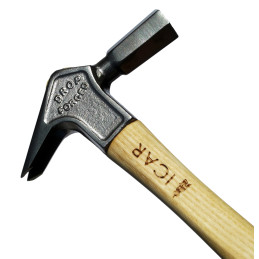 ICAR - The Driving Hammer 10 oz - 285 gr - Hot Drop Forged - Ergonomic Hickory Wood Handle - 1 vnt