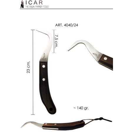 ICAR - Hoof Pick - Stainless Steel Pick - 1 pcs