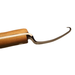 ICAR - Hoof Knife Knifergo - Drop Blade - Interchangeable Blade - Cherry Wood Ergonomic Handle - Right / Left - 1 pcs