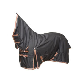 Wahlsten Fullrain 600D + 100G Fullneck Turnout Rug, Black