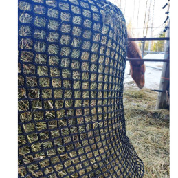Wahlsten Dura Slowfeeder Haynet for round bale 140x140x160 cm, BLACK