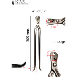 ICAR - Crease Nail Puller Polished - 1 pcs