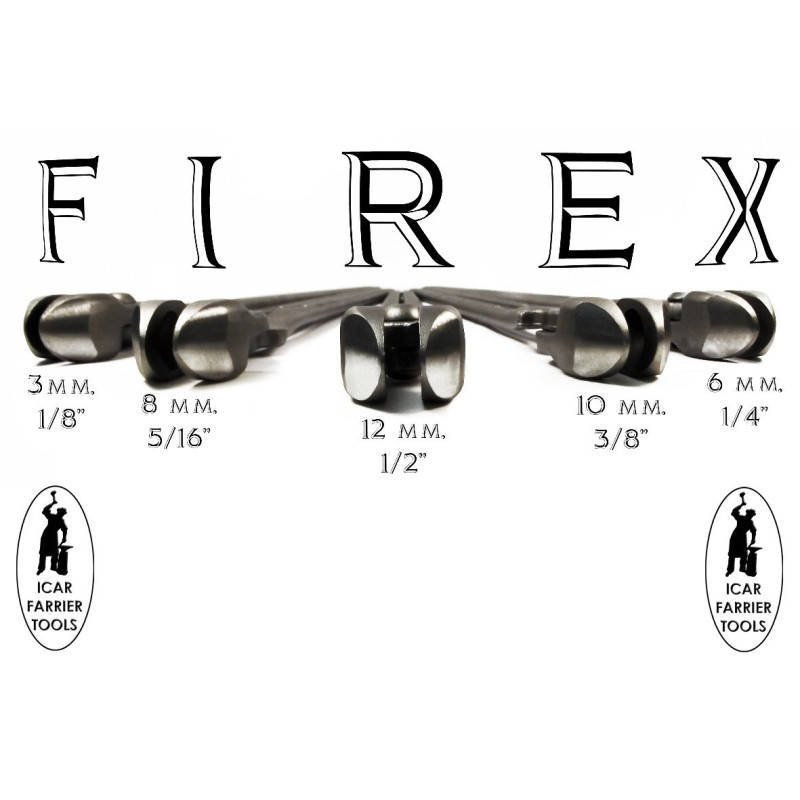 ICAR - Fire Tong FIREX, Forged, 1 pcs