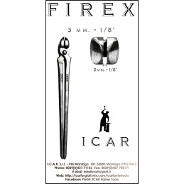 ICAR - Fire Tong FIREX, Forged, 1 pcs
