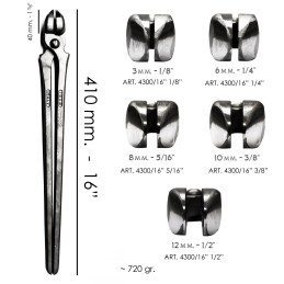 ICAR - Fire Tong FIREX, Forged, 1 pcs