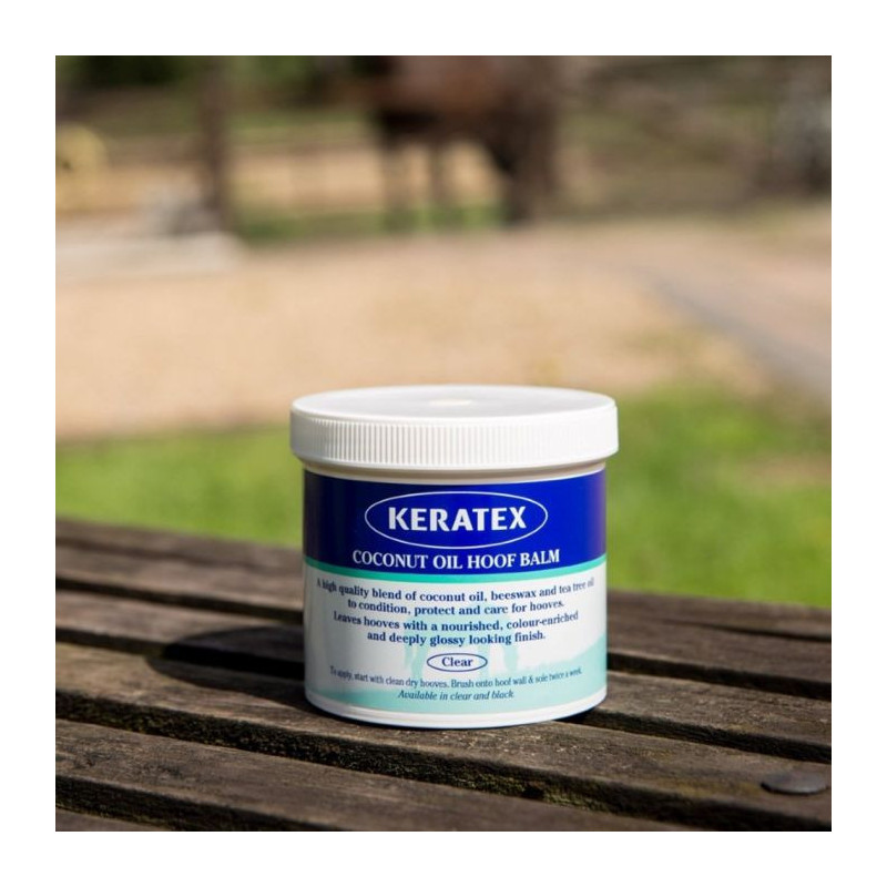 Keratex Coconut Oil Hoof Balm, 400 grams - Clear or Black - 1 pcs.