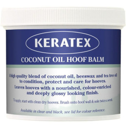Keratex Coconut Oil Hoof Balm, 400 grams - Clear or Black - 1 pcs.