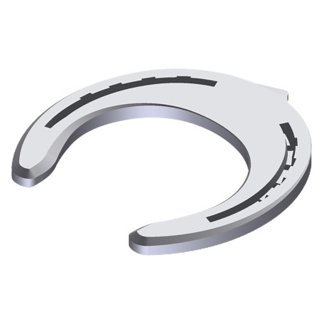 Blacksmith Aluminum, Open Toe Irons Model, Wide Front Toe - 1 pair