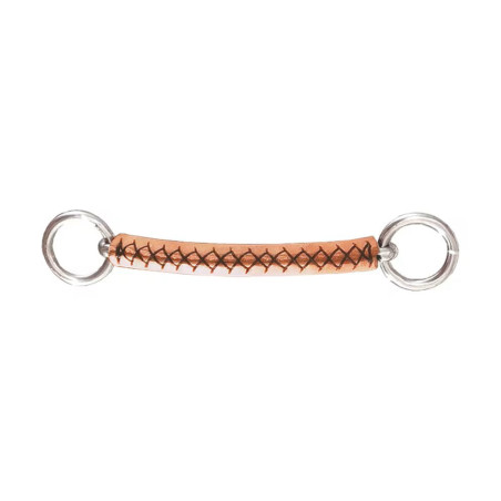 Finn-Tack Leather Covered Straight Overcheck Bit