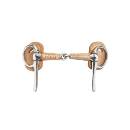Wahlsten Snaffle Bit Leather Covered - 1 pcs