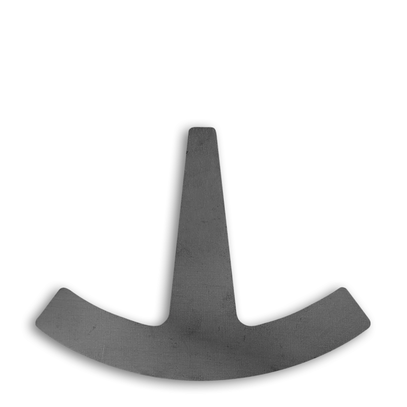 Double-S - Insert Heart Bar, Steel - 1 pair