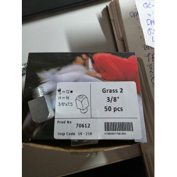 Mustad Grass Threaded Studs 2, Carbide - (3/8”-16-7.5-12), 50 pcs