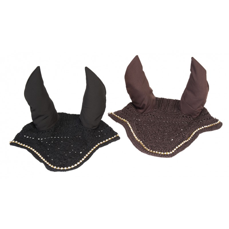 Fly Veil with “Diamonds” & Lycra Ears, Horse Comfort - 1 pcs.