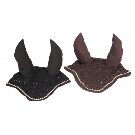 Fly Veil with “Diamonds” & Lycra Ears, Horse Comfort - 1 pcs.