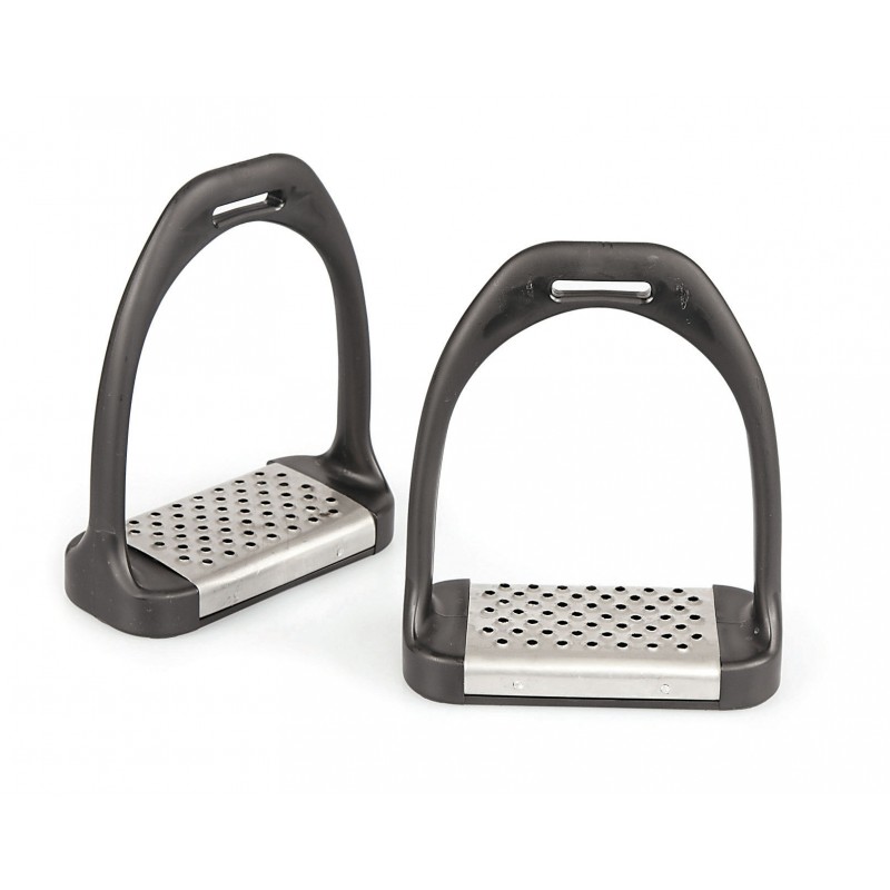 Stirrups Plastic with NON Slip Surface, 12.5 cm, 1 pair