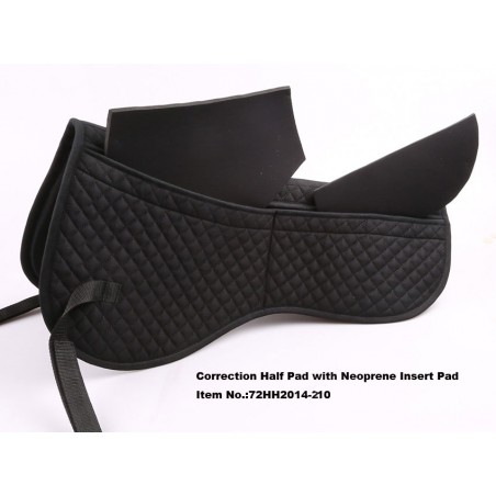 Correction Half Pad with Neoprene Insert Pads, Horse Comfort