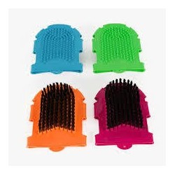 Grooming Glove with Bristle Brush, Red - Lami-Cell - 1 pcs.