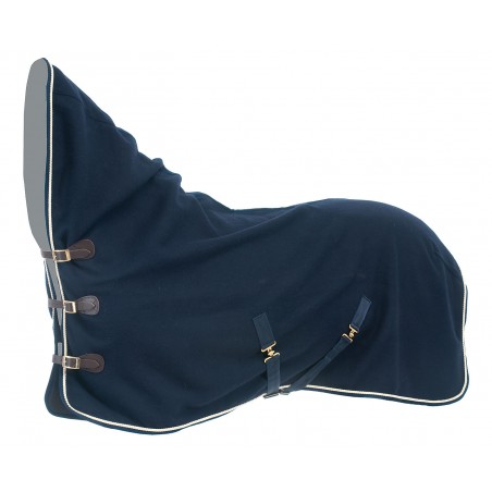 Size 165 - Luxus Wool Blanket Full Neck, Horse Comfort - Blue