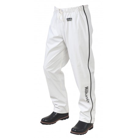 W-Profit Mudtrousers White with Black Stripe - Waterproof